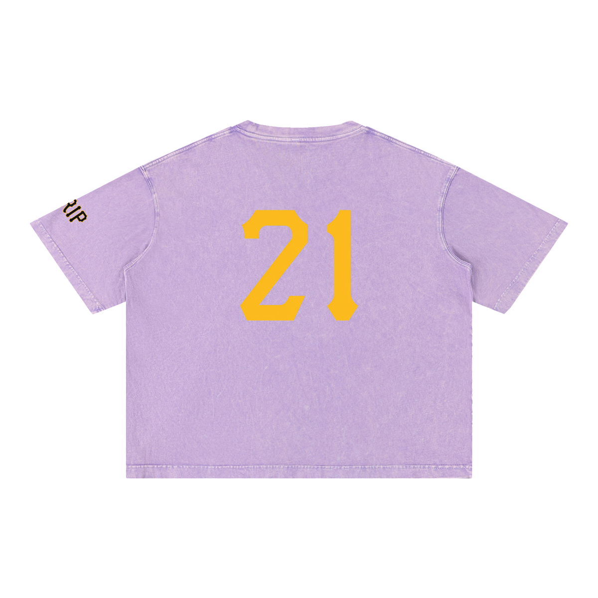 PIRVTES - Mineral Wash Boxy Cotton T-Shirt