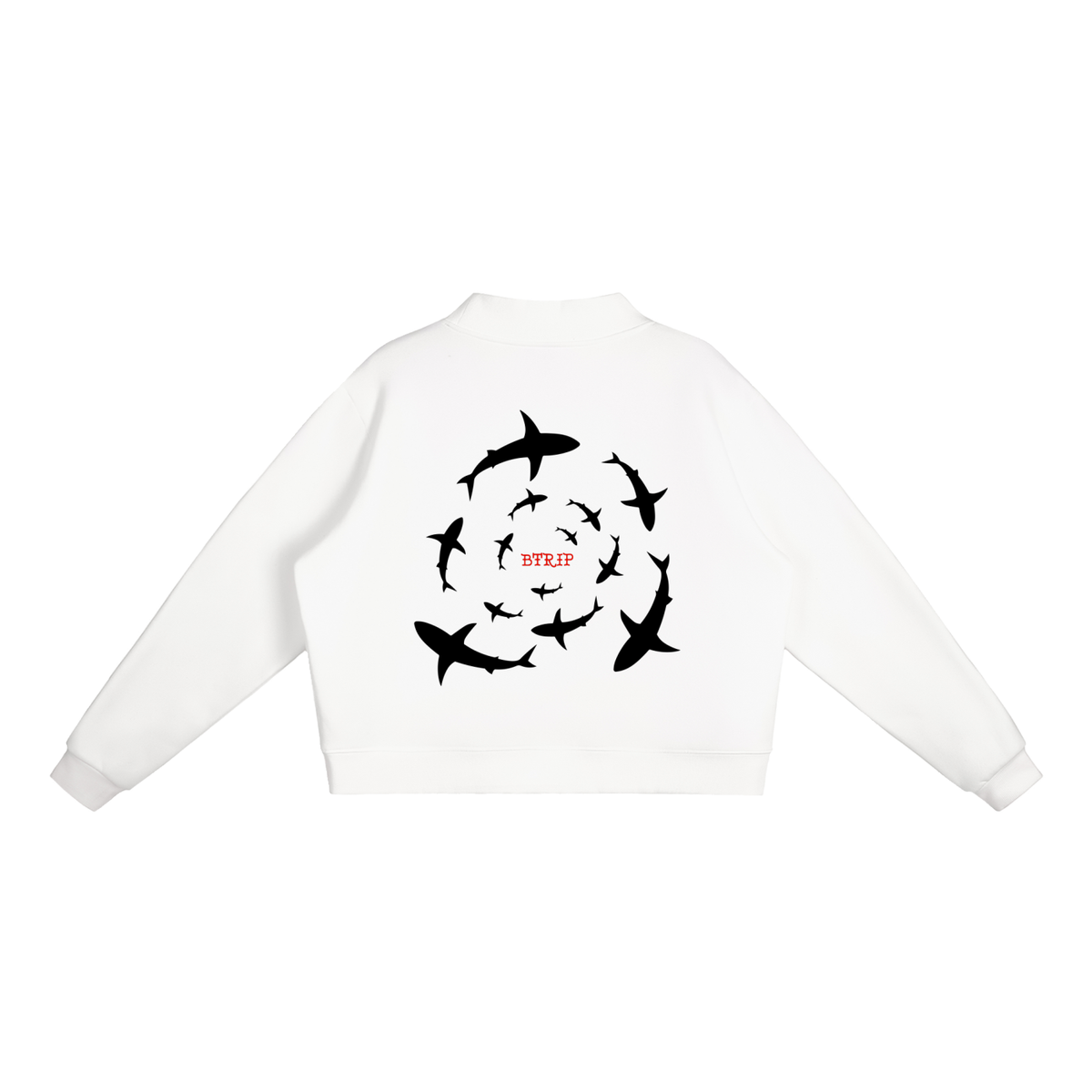 Essential Fleece Mock-Neck Crew Sweatshirt