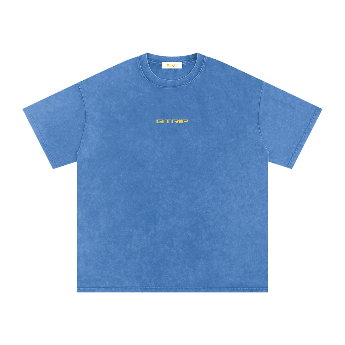 ROCK WITH U - Snow Washed Oversized Cotton T-Shirt