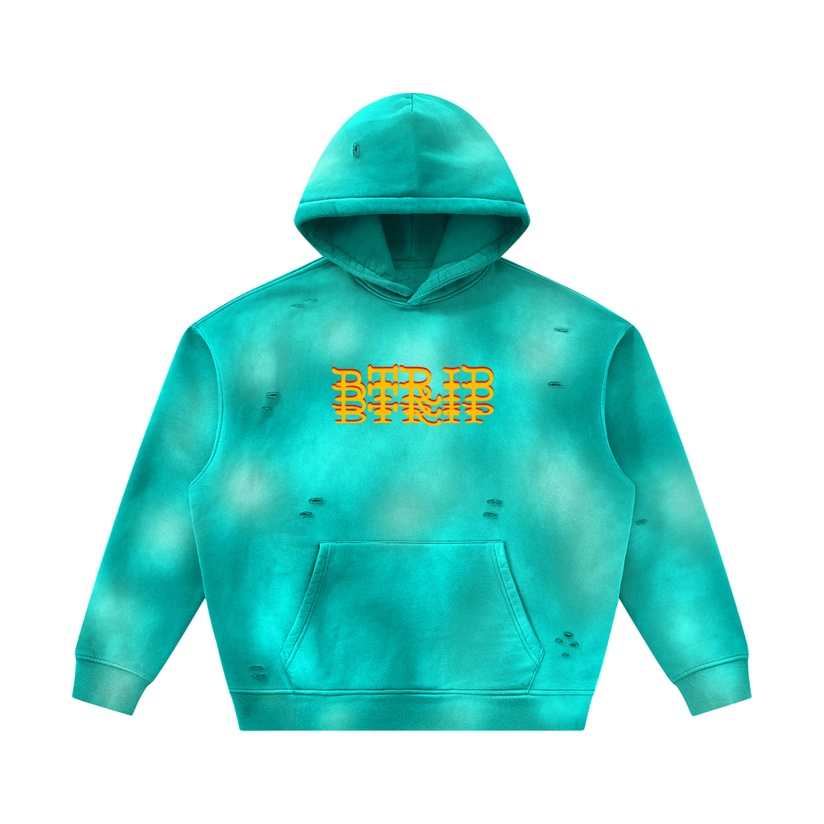 MVN UP | The Sunfade Frayed Fleece Hoodie