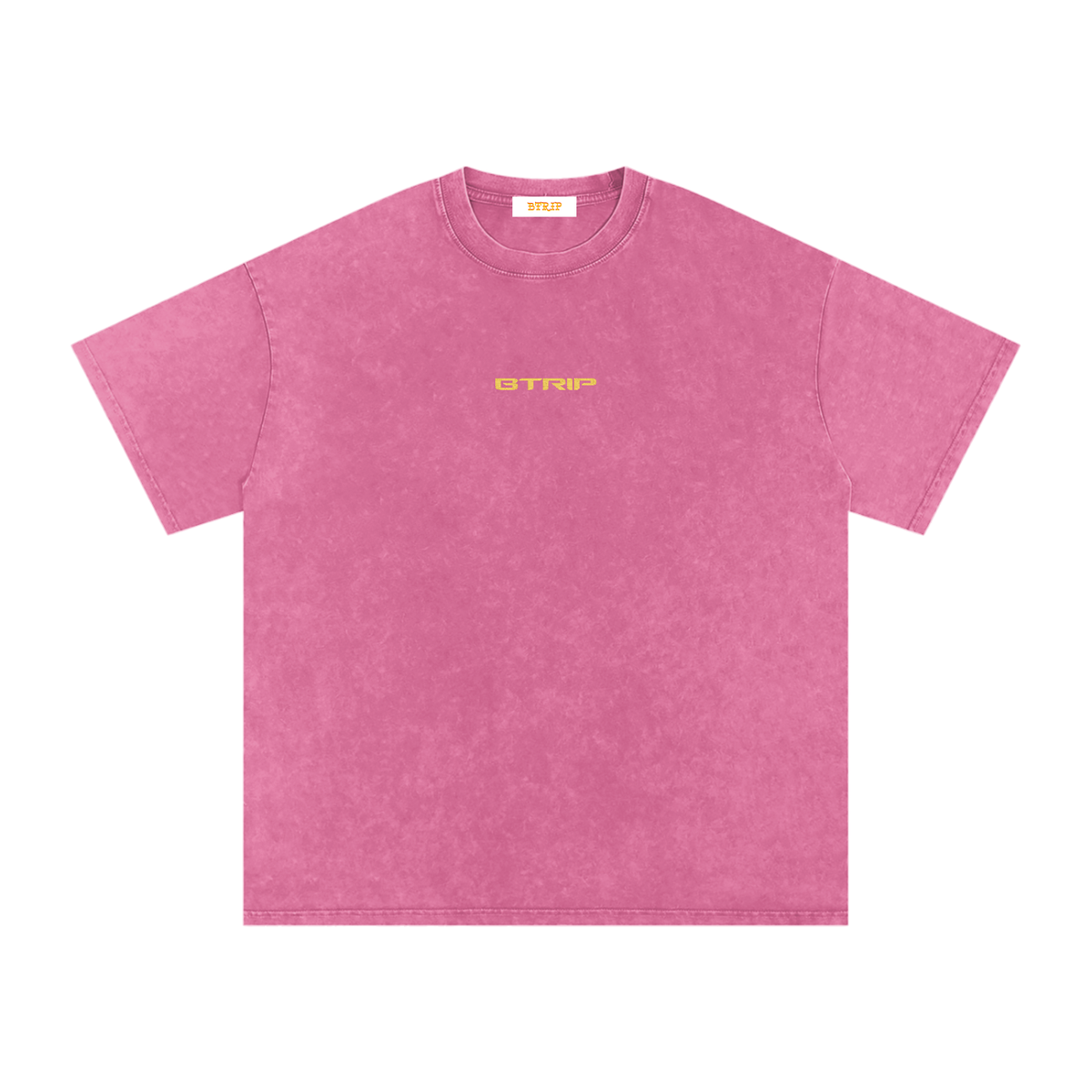 ROCK WITH U - Snow Washed Oversized Cotton T-Shirt