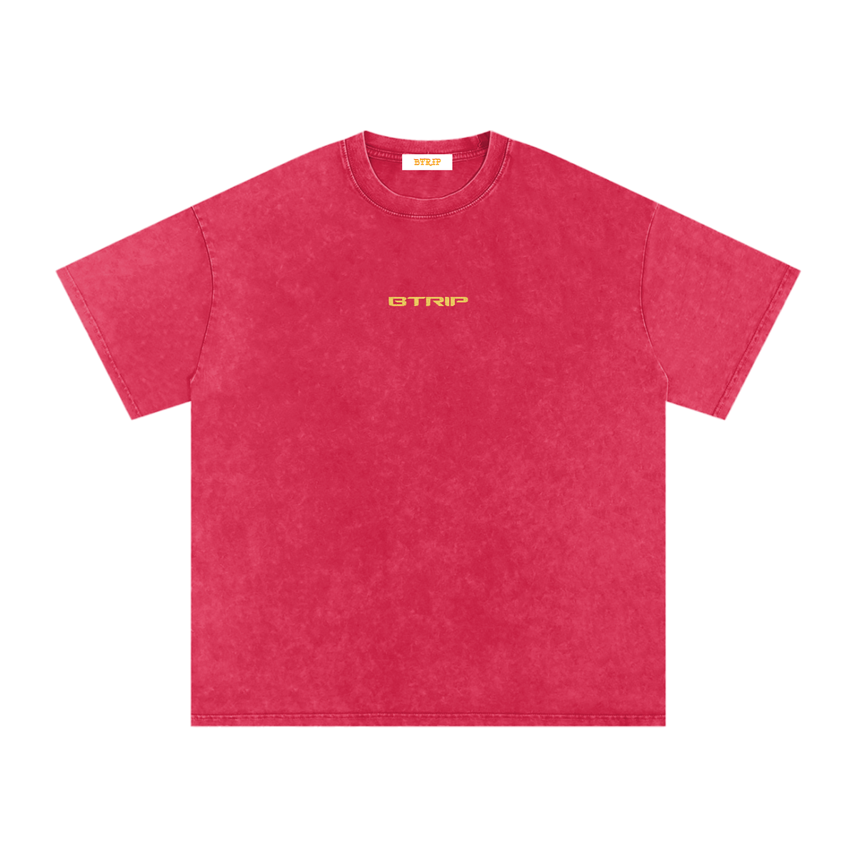 ROCK WITH U - Snow Washed Oversized Cotton T-Shirt