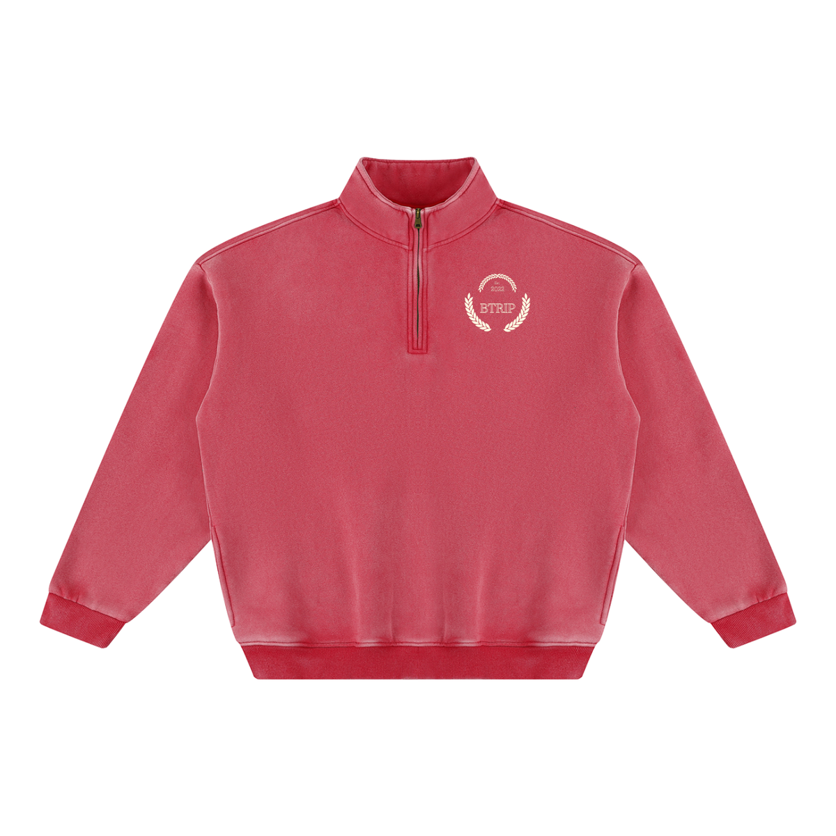 C&A | The Vintage Wash Half-Zip Fleece Sweatshirt