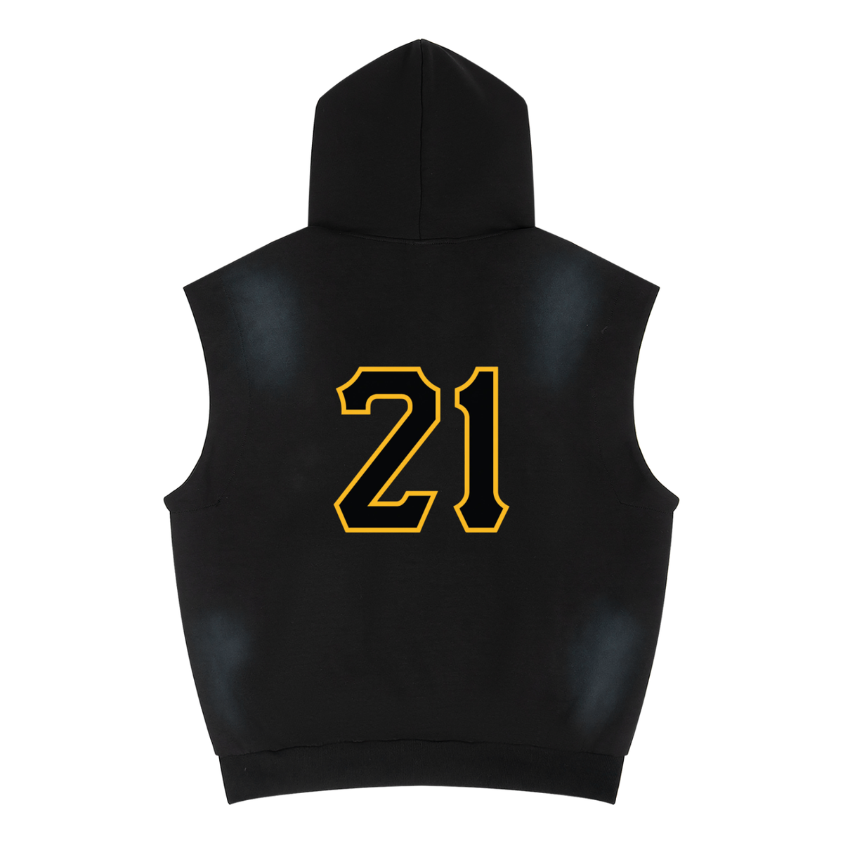 PIRVTES - Unisex Vintage Wash Sun Fade Sleeveless Hoodie