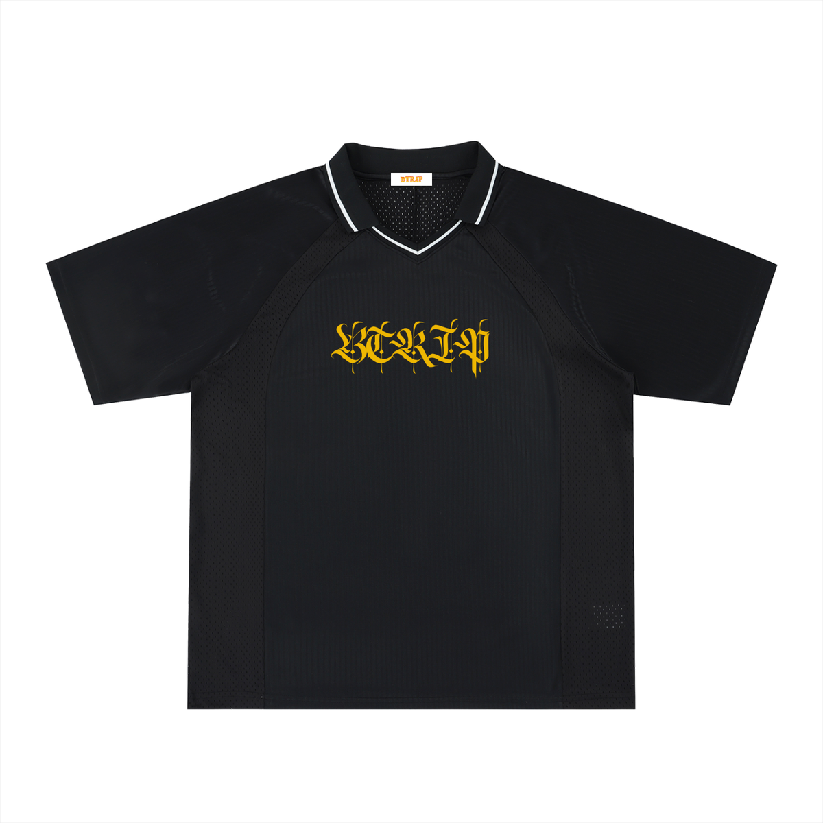 Striped V-Neck Soccer Jersey