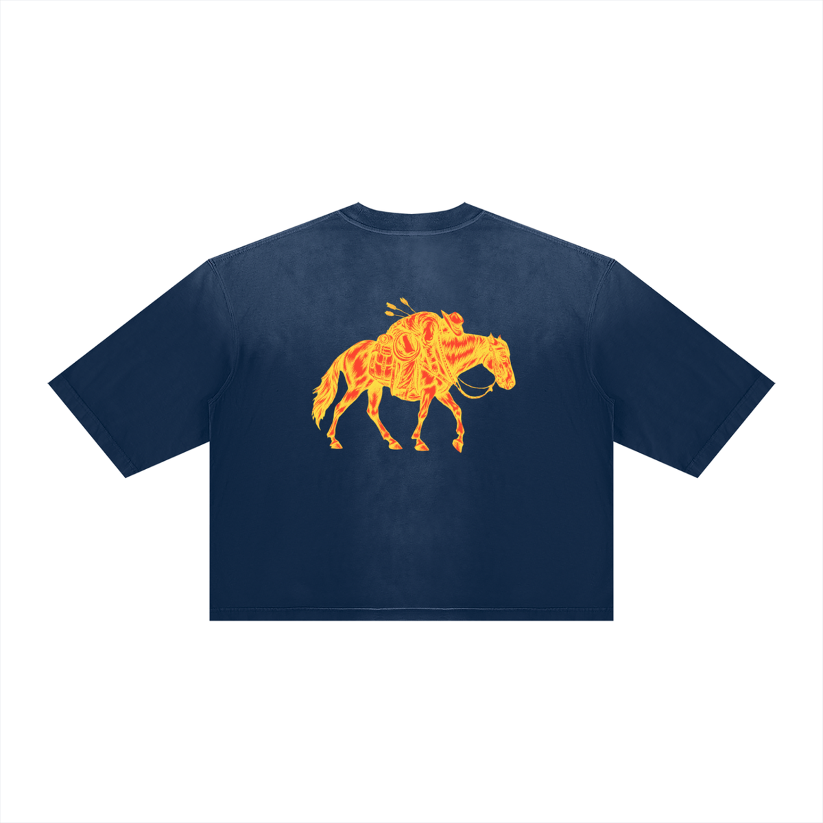 BURNED MVN DOWN | The Sunfade Boxy Tee — Man Down, Burned Edition