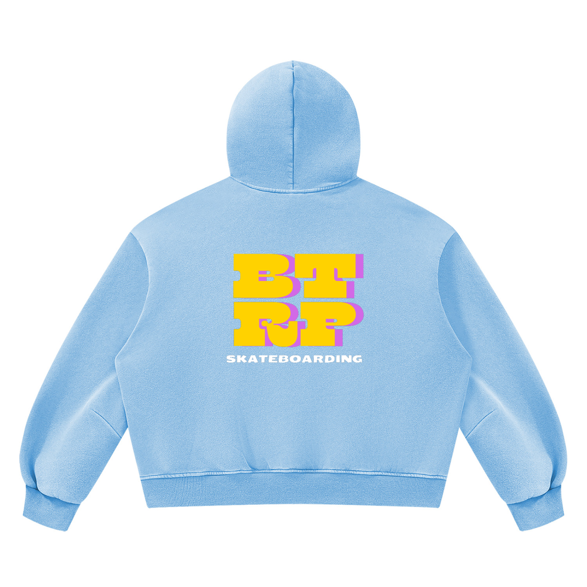 UNBREVKVBLE BTRP - Unisex Vintage Wash Boxy Fleece Hoodie