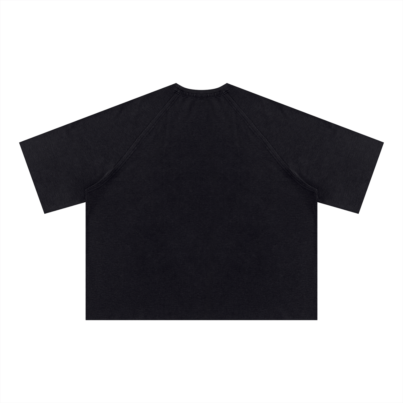 PIRVTES - Unisex Mineral Wash Boxy Waffle T-Shirt