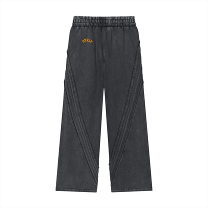 ISSVNTIVL - Washed Raw Hem Track Pants