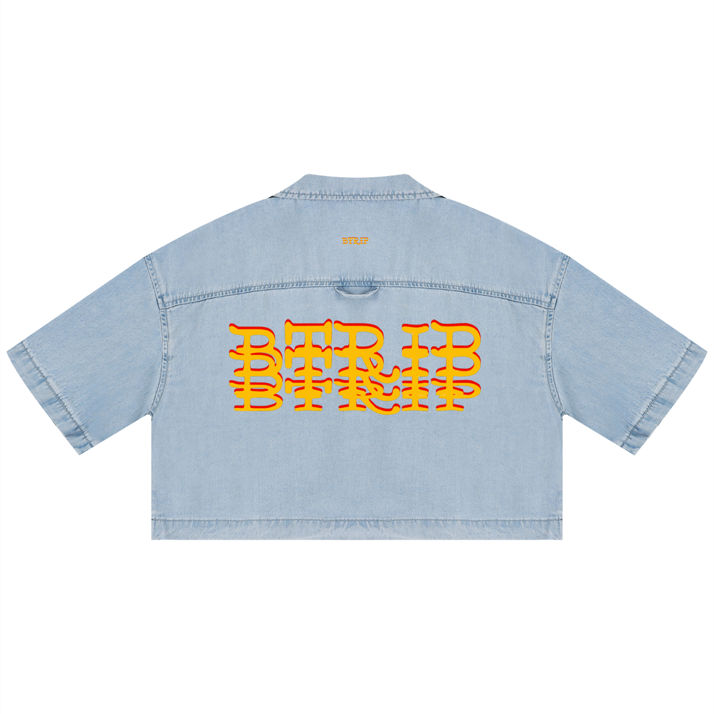 GVBV - Women's Vintage Wash Boxy Cropped Shirt