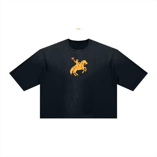 BURNED MVN DOWN | The Sunfade Boxy Tee — Man Down, Burned Edition