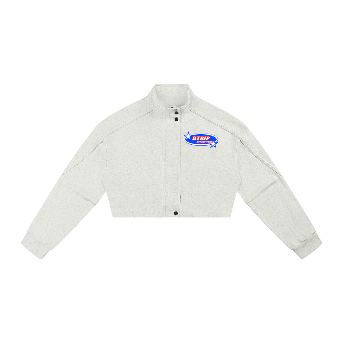 BTRIP STREETWEAR | Women's Cropped Button-Front Jacket