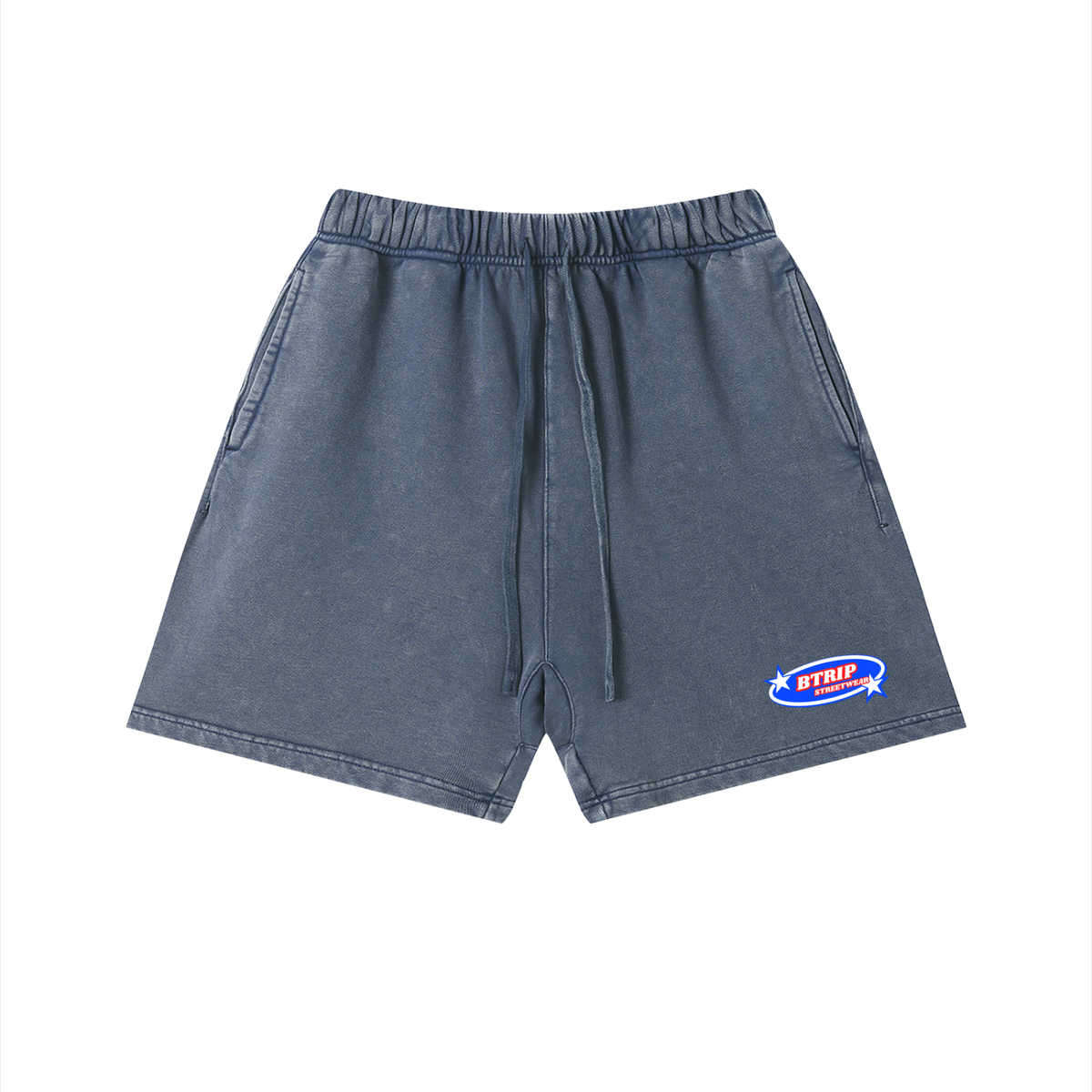 BTRIP STREETWEAR | Unisex Vintage Wash Cotton Shorts