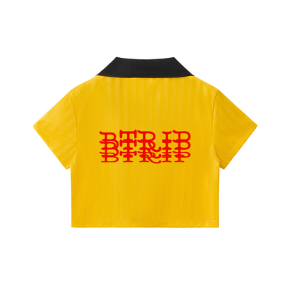 CVROLV - Contrast Collar Crop Jersey