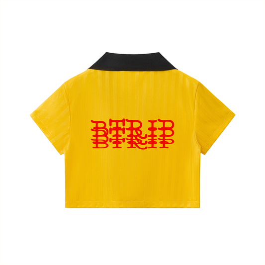 CVROLV - Contrast Collar Crop Jersey