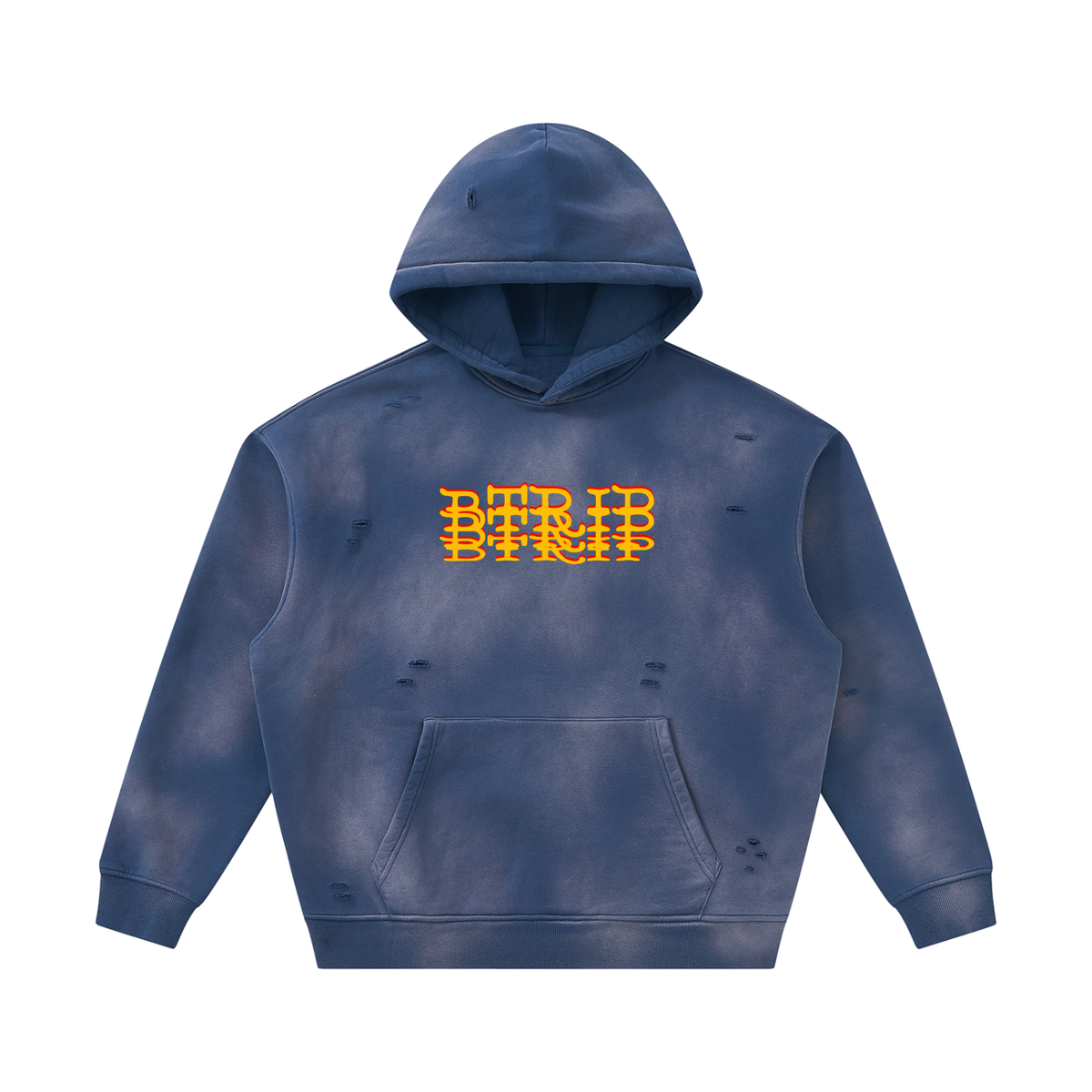 MVN UP | The Sunfade Frayed Fleece Hoodie