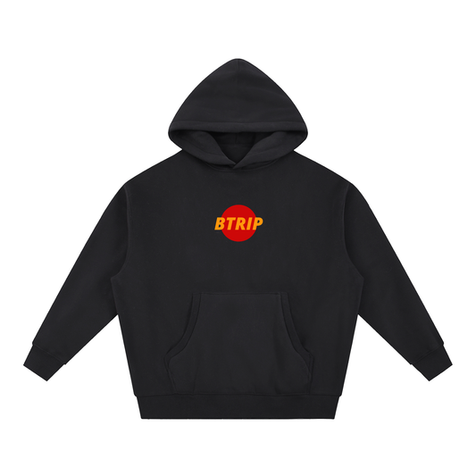 UNBREVKVBLE RED | The Essential Oversized Boxy Fleece Hoodie