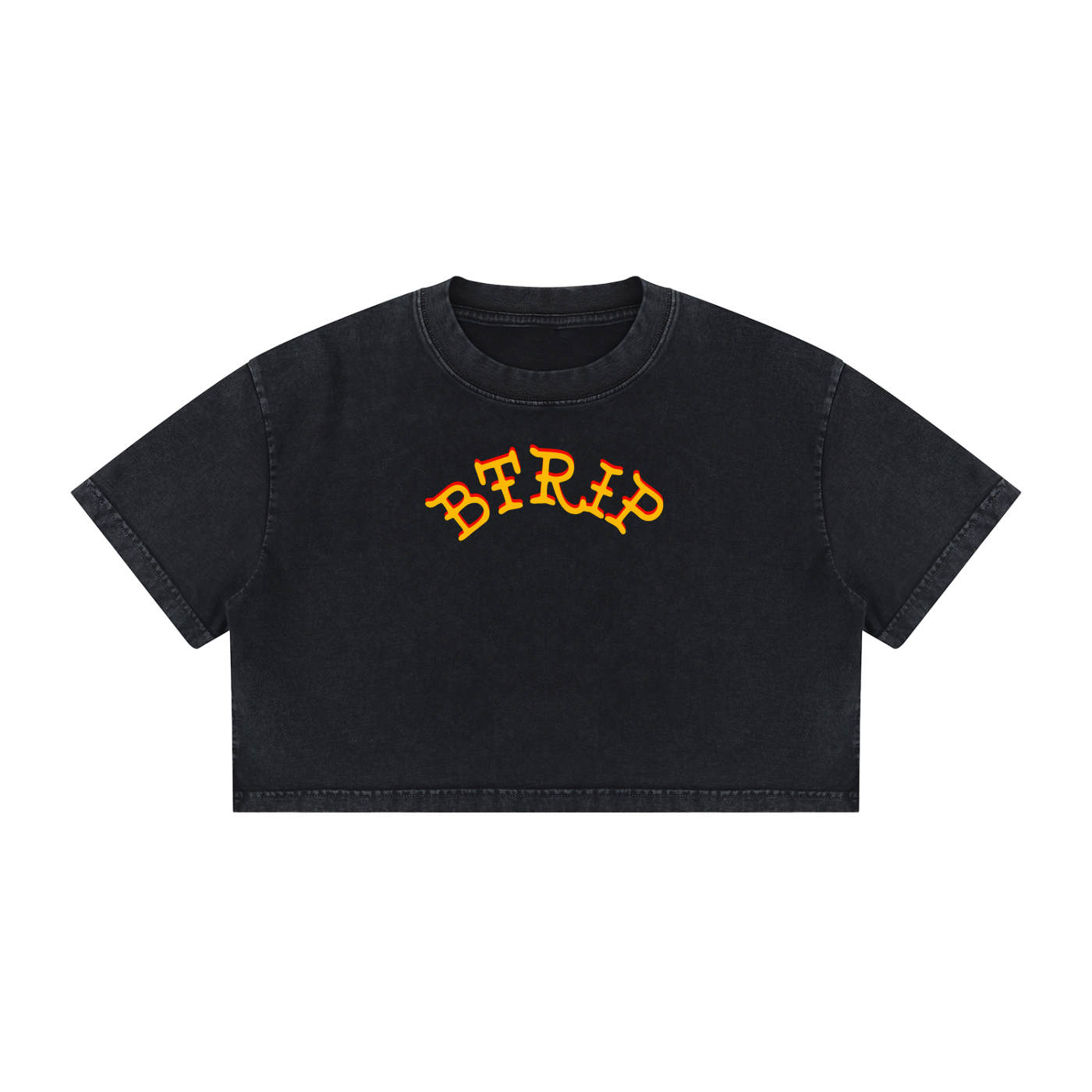BEACH MELV - Mineral Wash Crop Isla Shirt