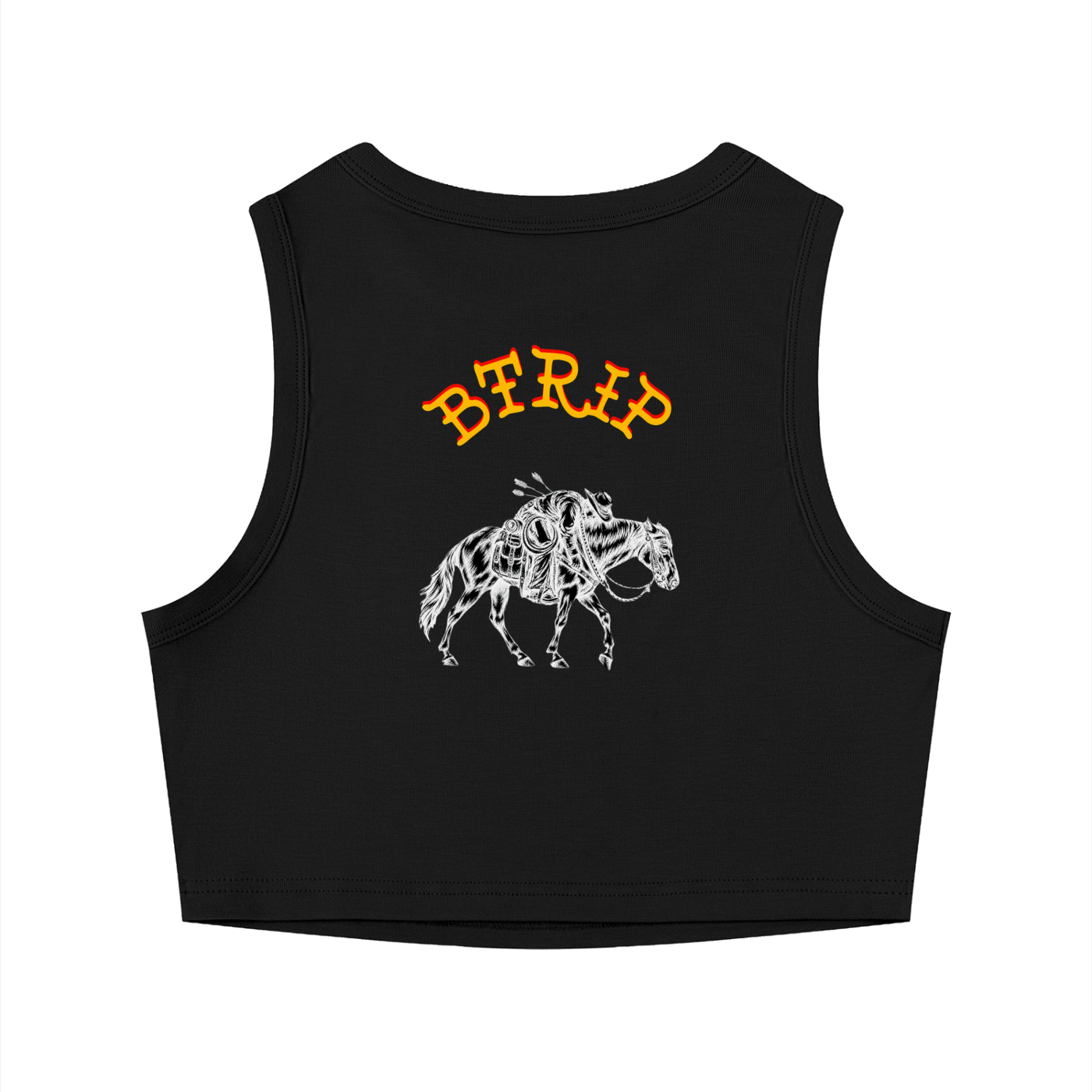 MAN DOWN - Women's Tight Crewneck Crop Tank Top