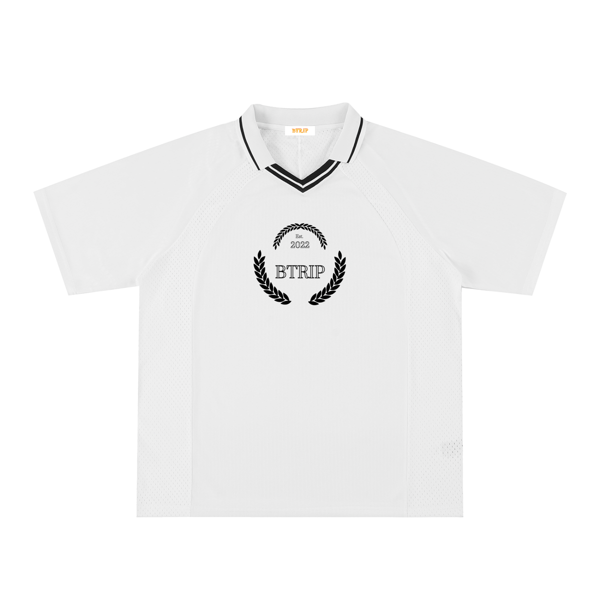 Striped V-Neck Soccer Jersey