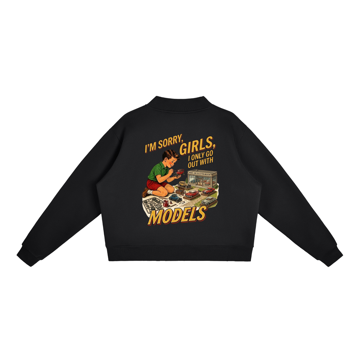 Essential Fleece Mock-Neck Crew Sweatshirt