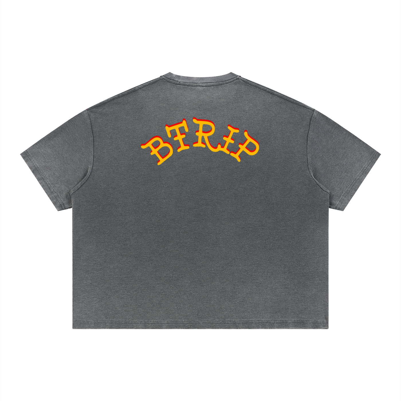 NOT VFRVID - Unisex Vintage Wash Sunfade Boxy Waffle T-Shirt