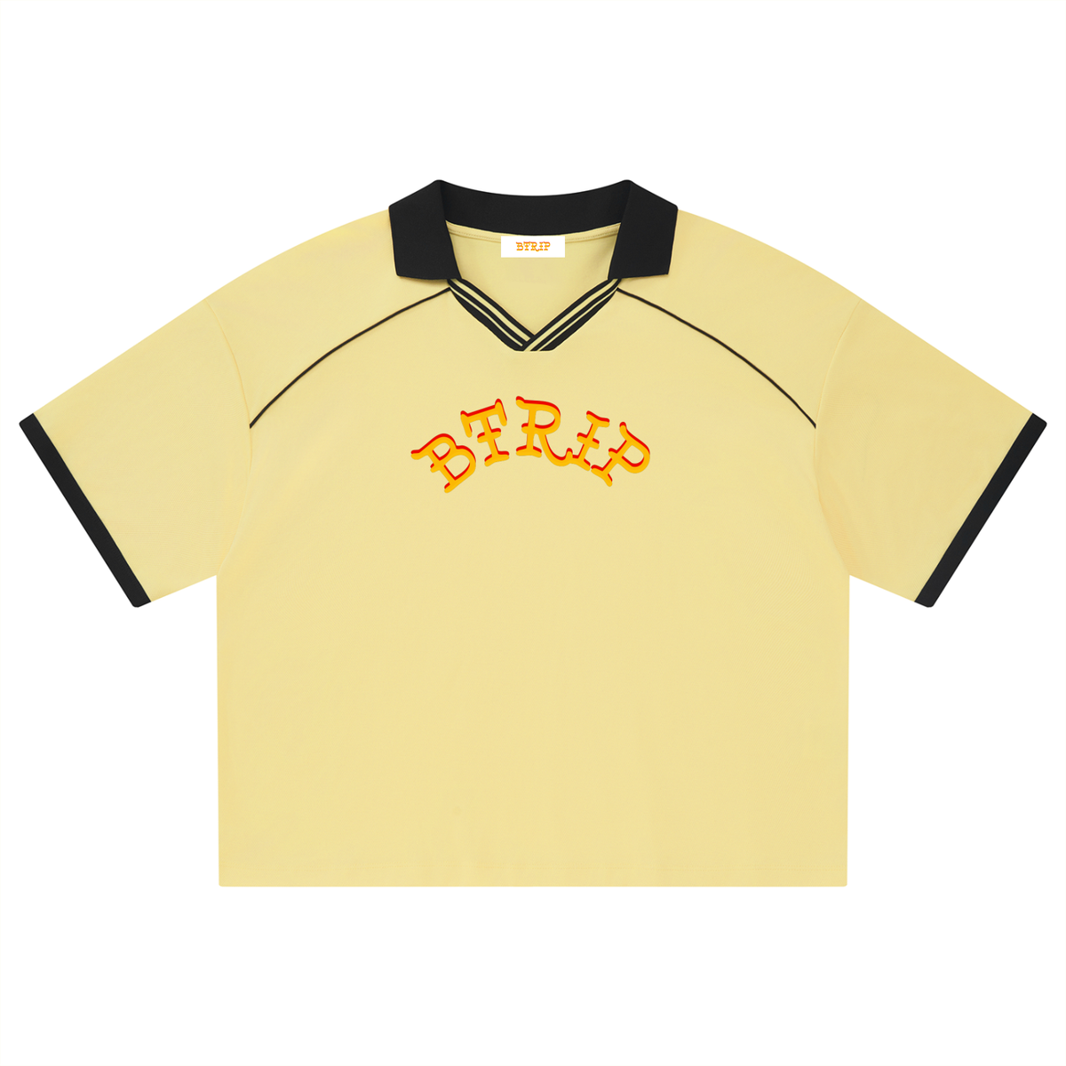 Unisex Collared Piping Boxy Soccer Jersey
