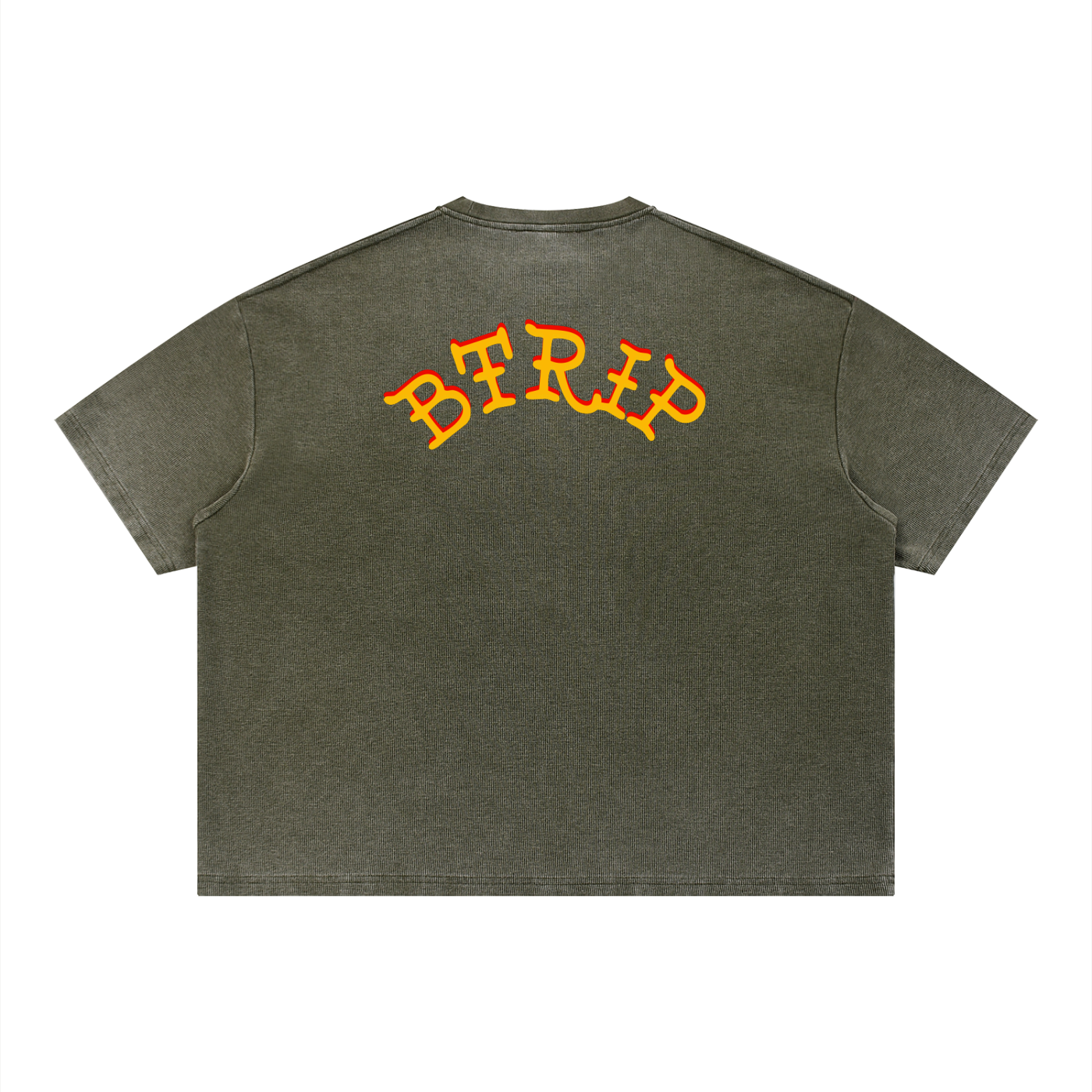 NOT VFRVID - Unisex Vintage Wash Sunfade Boxy Waffle T-Shirt