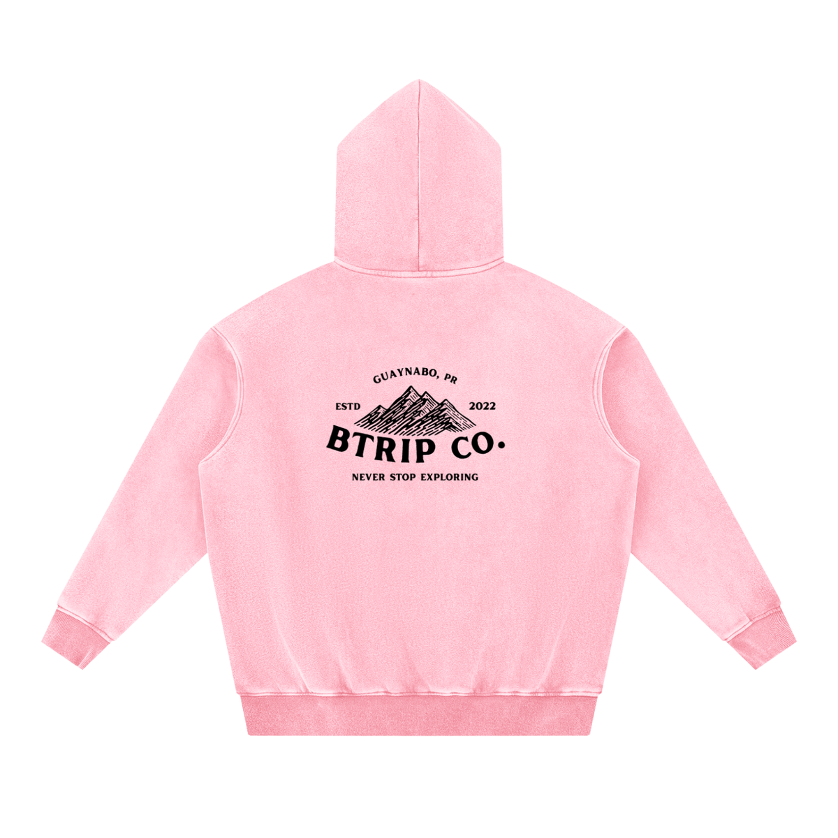 Snow Wash Fleece Oversize Hoodie