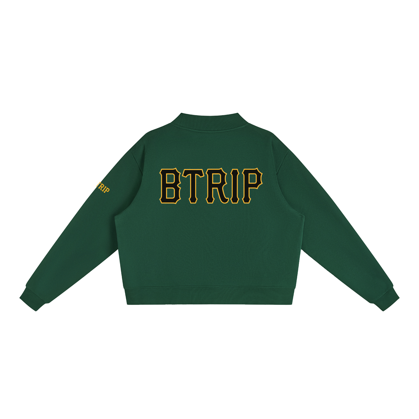 WHVT IF - Essential Fleece Mock-Neck Crew Sweatshirt