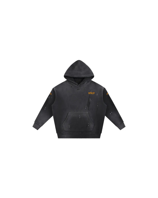 LIMV Vintage Washed Fleece Hoodie — Frayed