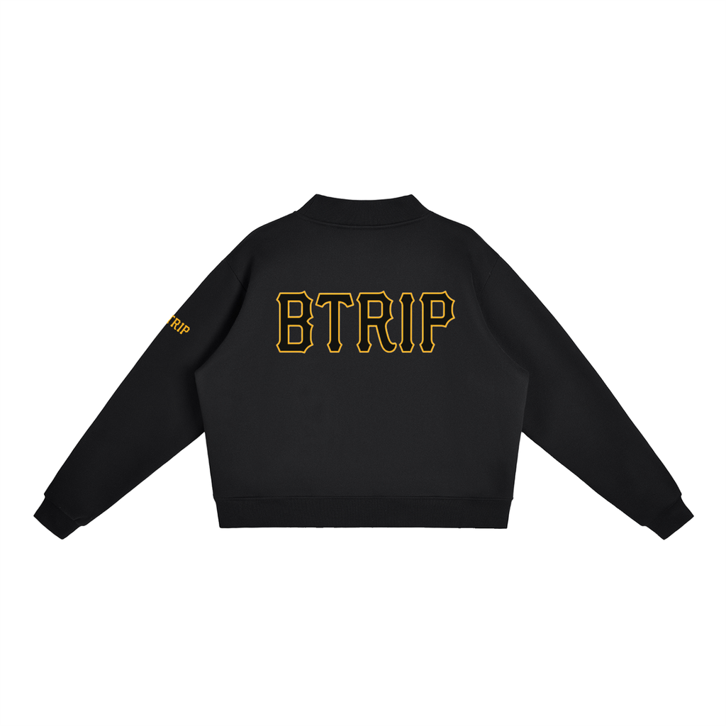 WHVT IF - Essential Fleece Mock-Neck Crew Sweatshirt