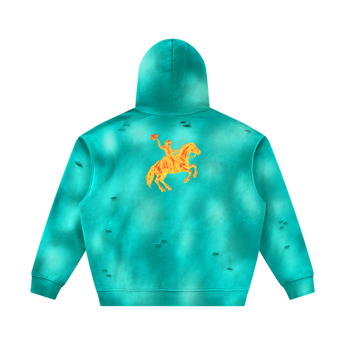 MVN UP | The Sunfade Frayed Fleece Hoodie
