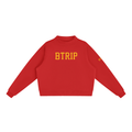 WHVT IF - Essential Fleece Mock-Neck Crew Sweatshirt