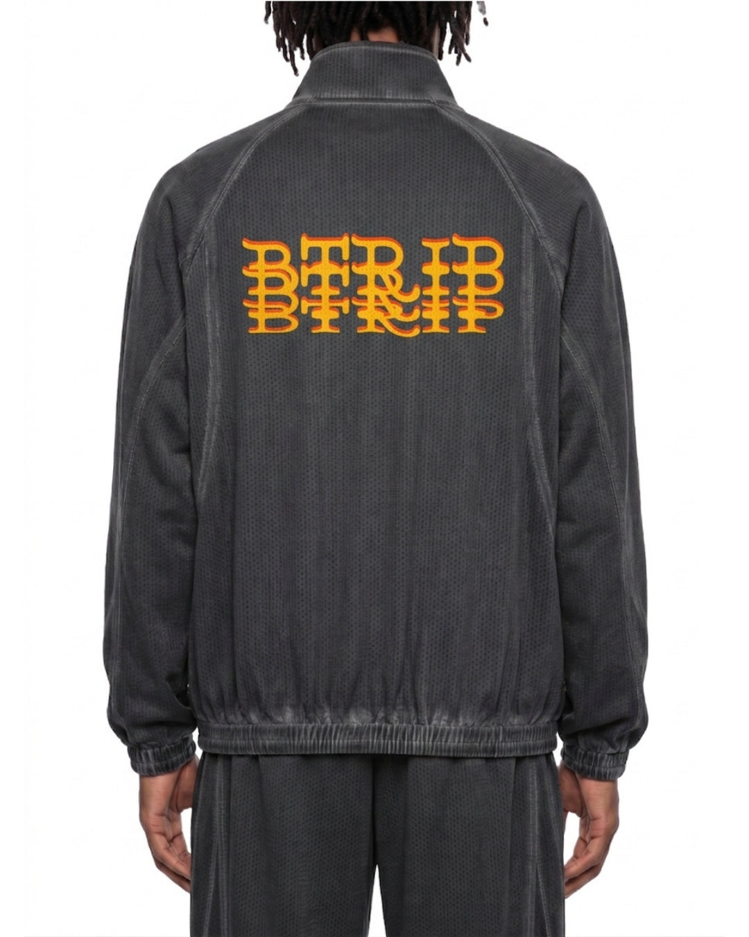 Summer 23' Vintage Wash Zip Jacket — Mesh